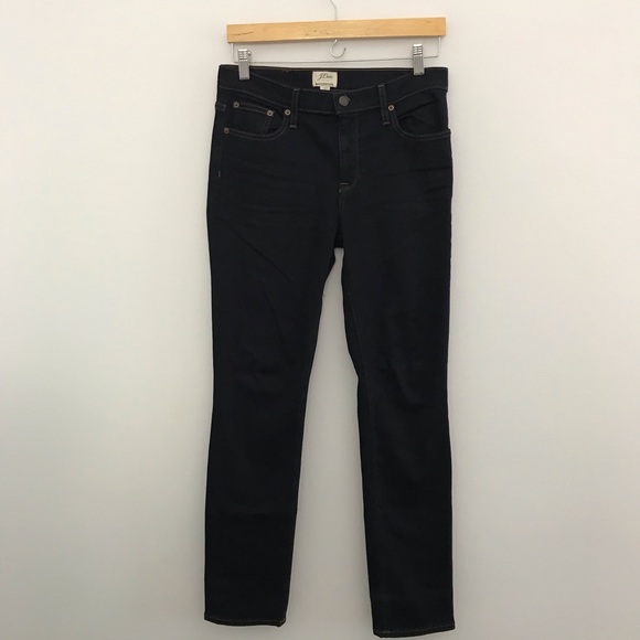 J. Crew Denim - J. Crew 27 High Rise Matchstick dark wash blue